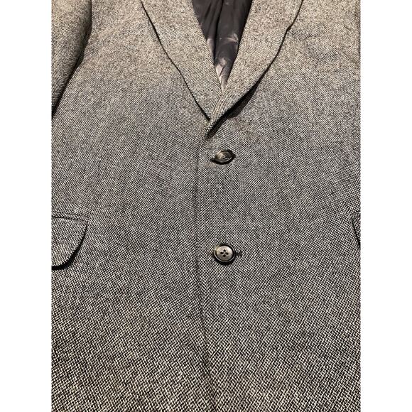 Jos. A. Bank 44L Mens Sports Coat Blazer Gray‎ Charcoal Wool Cashmere Italy - Picture 3 of 16
